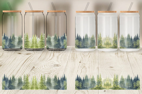 Glass Can Wrap Sublimation artnoy 