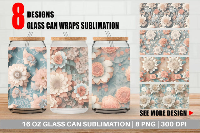 Glass Can Wrap Sublimation artnoy 