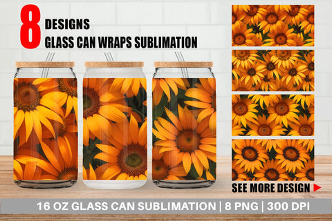 Glass Can Wrap Sublimation artnoy 