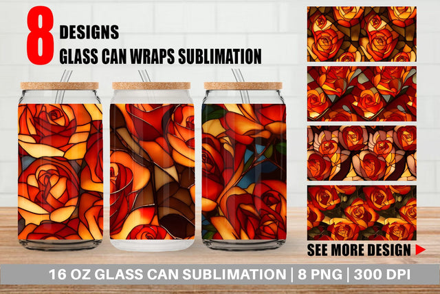Glass Can Wrap Sublimation artnoy 