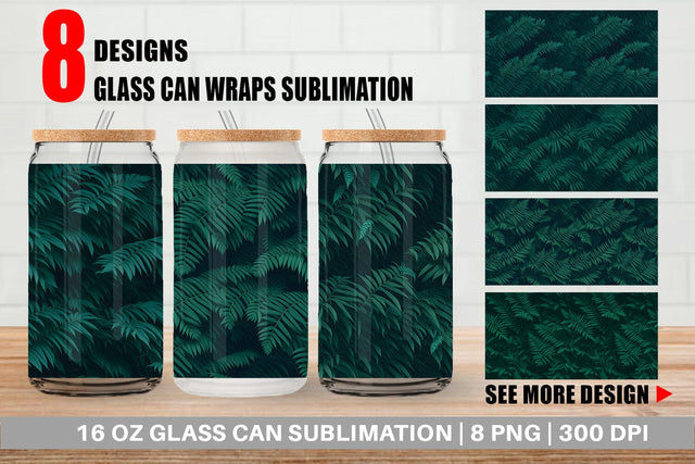 Glass Can Wrap Sublimation artnoy 