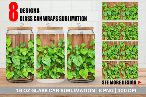 Glass Can Wrap Sublimation artnoy 