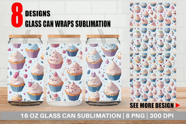 Glass Can Wrap Sublimation artnoy 