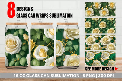Glass Can Wrap Sublimation artnoy 