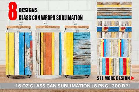 Glass Can Wrap Sublimation artnoy 