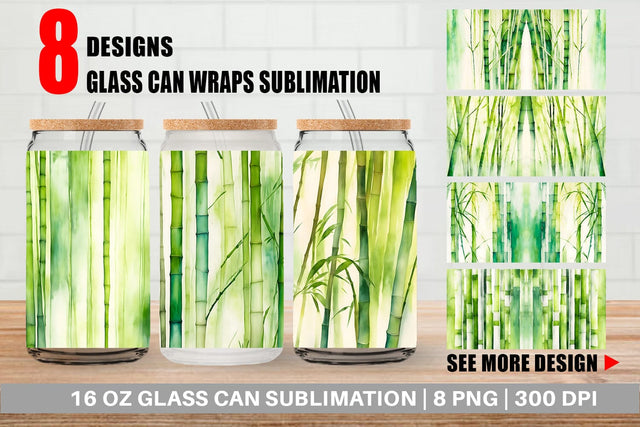 Glass Can Wrap Sublimation artnoy 