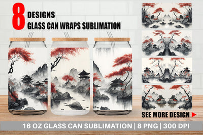 Glass Can Wrap Sublimation artnoy 