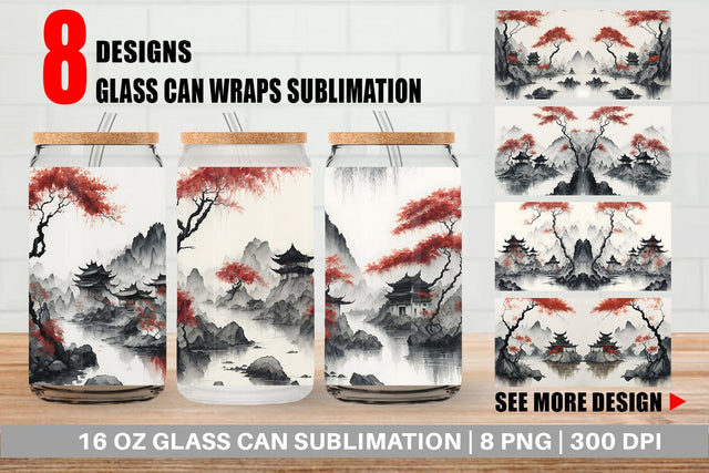 Glass Can Wrap Sublimation artnoy 