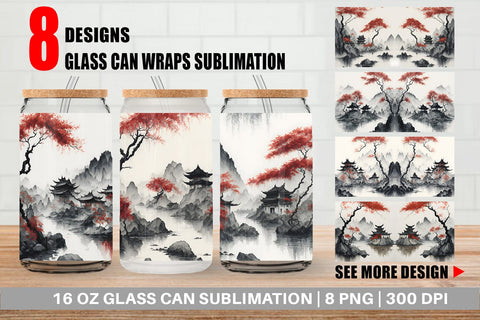 Glass Can Wrap Sublimation artnoy 