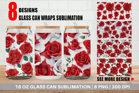 Glass Can Wrap Sublimation artnoy 