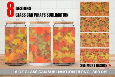 Glass Can Wrap Sublimation artnoy 