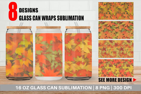 Glass Can Wrap Sublimation artnoy 