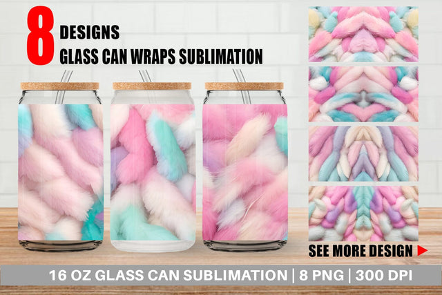 Glass Can Wrap Sublimation artnoy 