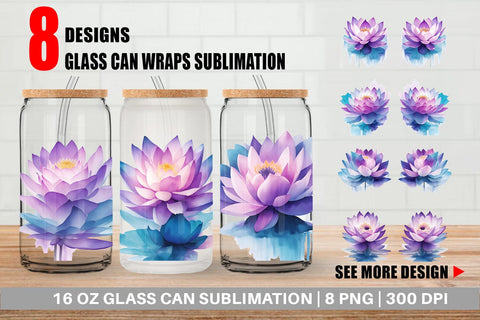 Glass Can Wrap Sublimation artnoy 