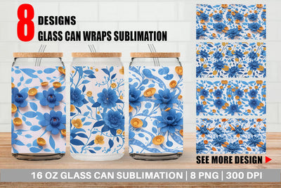 Glass Can Wrap Sublimation artnoy 