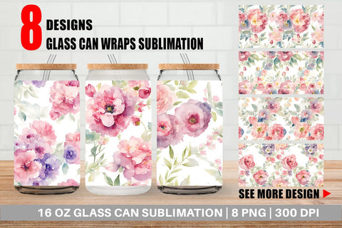 Glass Can Wrap Sublimation artnoy 