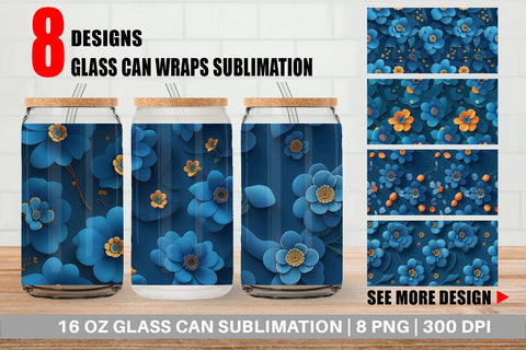 Glass Can Wrap Sublimation artnoy 