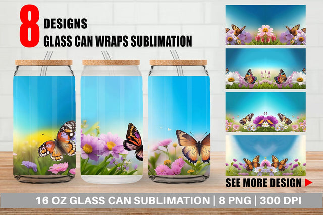 Glass Can Wrap Sublimation artnoy 