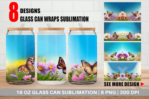 Glass Can Wrap Sublimation artnoy 