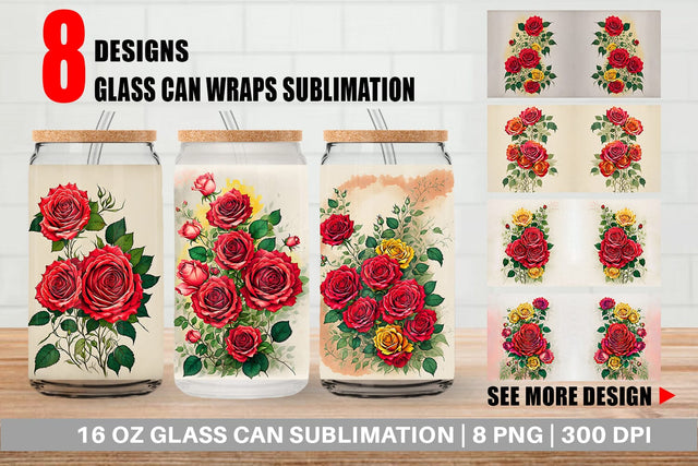 Glass Can Wrap Sublimation artnoy 