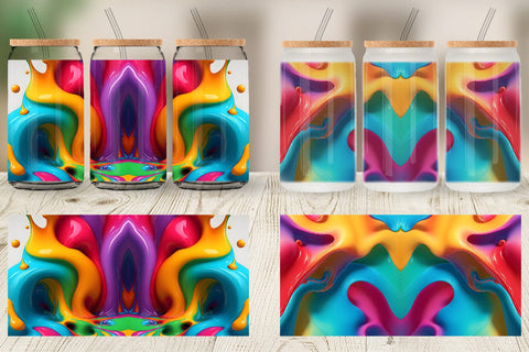 Glass Can Wrap Sublimation artnoy 