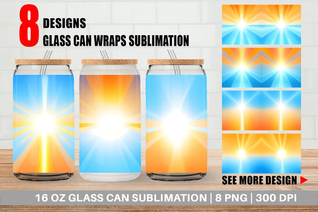Glass Can Wrap Sublimation artnoy 