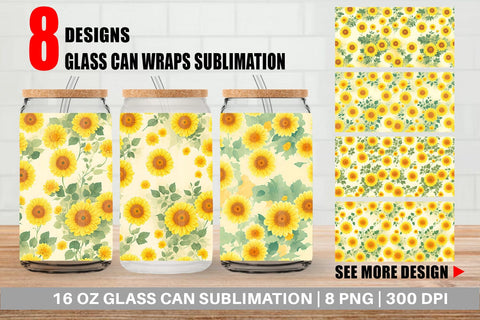 Glass Can Wrap Sublimation artnoy 