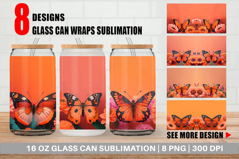 Glass Can Wrap Sublimation artnoy 