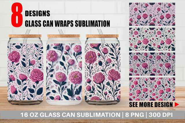 Glass Can Wrap Sublimation artnoy 