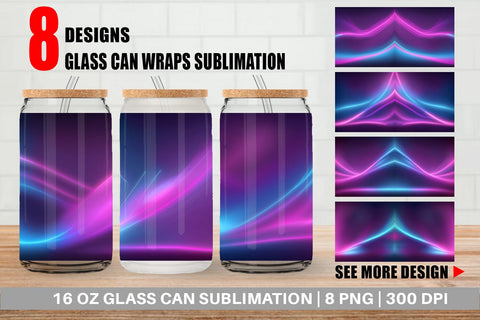 Glass Can Wrap Sublimation artnoy 