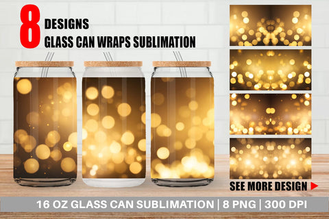 Glass Can Wrap Sublimation artnoy 