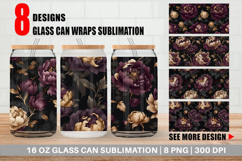 Glass Can Wrap Sublimation artnoy 