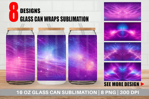 Glass Can Wrap Sublimation artnoy 