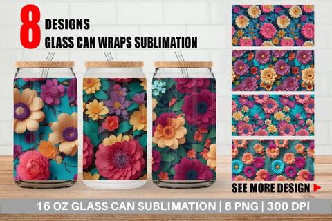 Glass Can Wrap Sublimation artnoy 