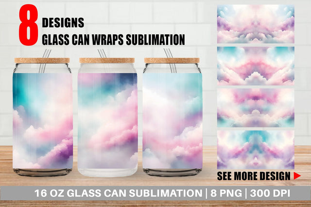 Glass Can Wrap Sublimation artnoy 