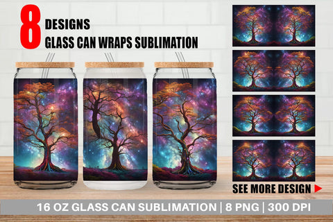 Glass Can Wrap Sublimation artnoy 