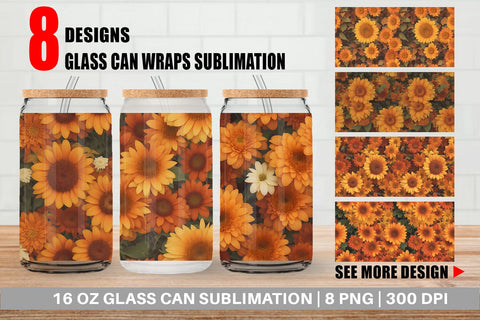 Glass Can Wrap Sublimation artnoy 