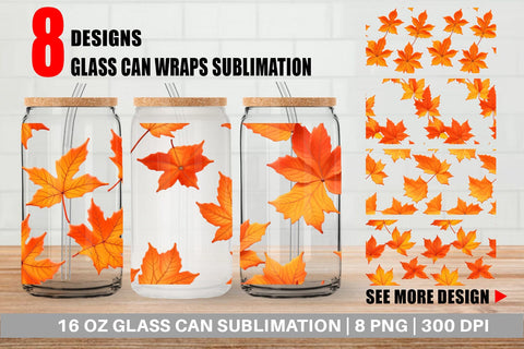 Glass Can Wrap Sublimation artnoy 