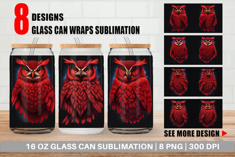 Glass Can Wrap Sublimation artnoy 