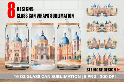 Glass Can Wrap Sublimation artnoy 