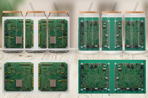 Glass Can Wrap Sublimation artnoy 