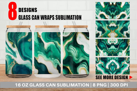 Glass Can Wrap Sublimation artnoy 
