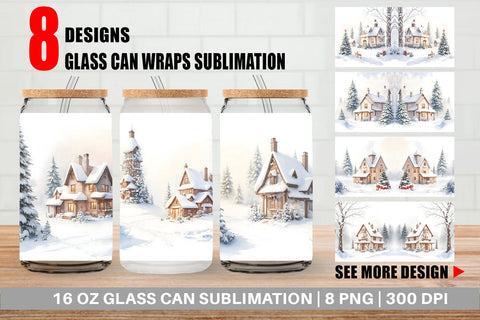 Glass Can Wrap Sublimation artnoy 