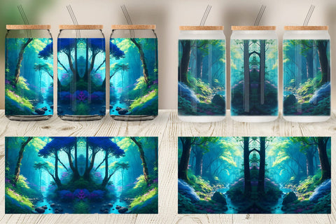 Glass Can Wrap Sublimation artnoy 