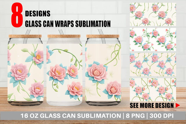 Glass Can Wrap Sublimation artnoy 