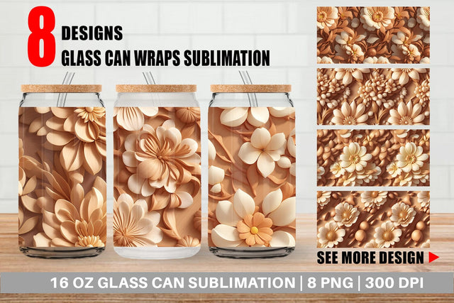 Glass Can Wrap Sublimation artnoy 