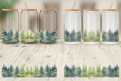 Glass Can Wrap Sublimation artnoy 