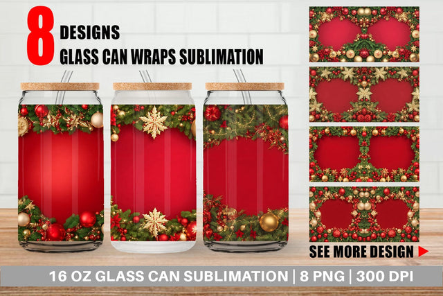 Glass Can Wrap Sublimation artnoy 