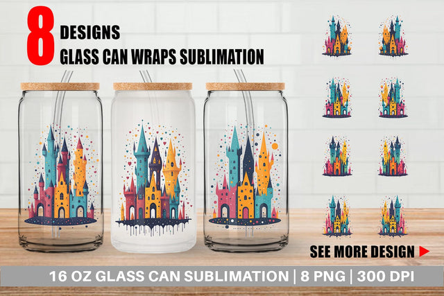 Glass Can Wrap Sublimation artnoy 