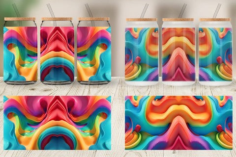 Glass Can Wrap Sublimation artnoy 